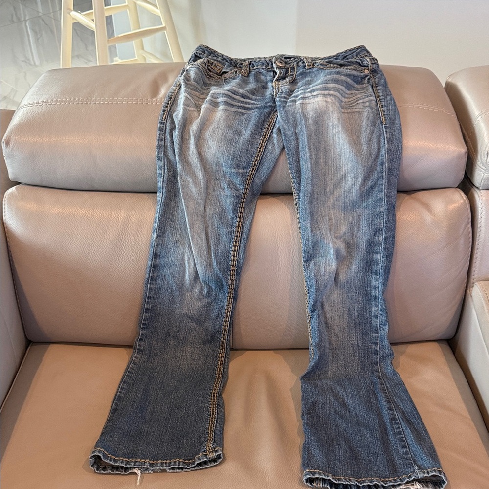 Blue Asphalt Vintage  Boot Cut Jeans - Washed Denim